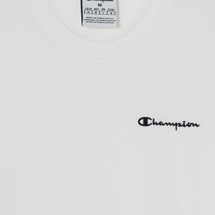 Tričko CHAMPION biele Tee Crewneck T Shirt 221798 WW001 WHT