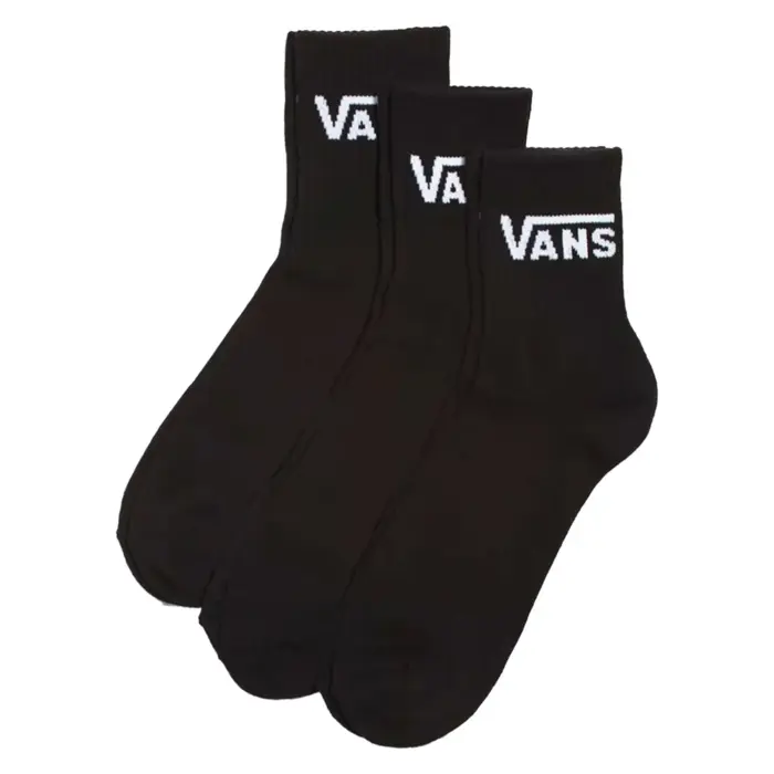 Ponožky VANS čierne 3 páry MN CLASSIC Half Crew VN000BHXBLK1