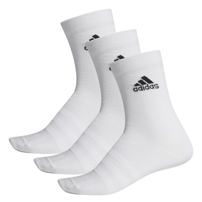 Ponožky adidas biele 3 páry LIGHT CREW 3PP DZ9393