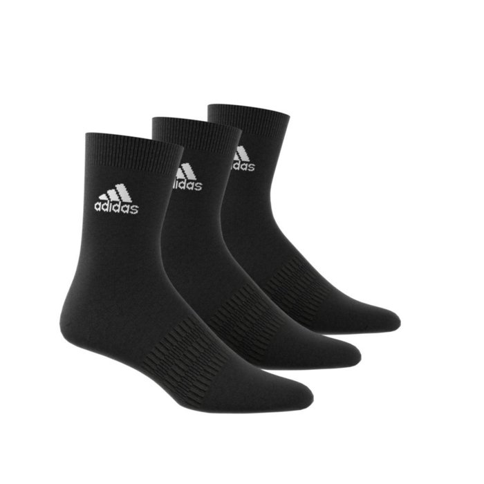 Ponožky adidas čierne 3 páry LIGHT CREW 3PP DZ9394