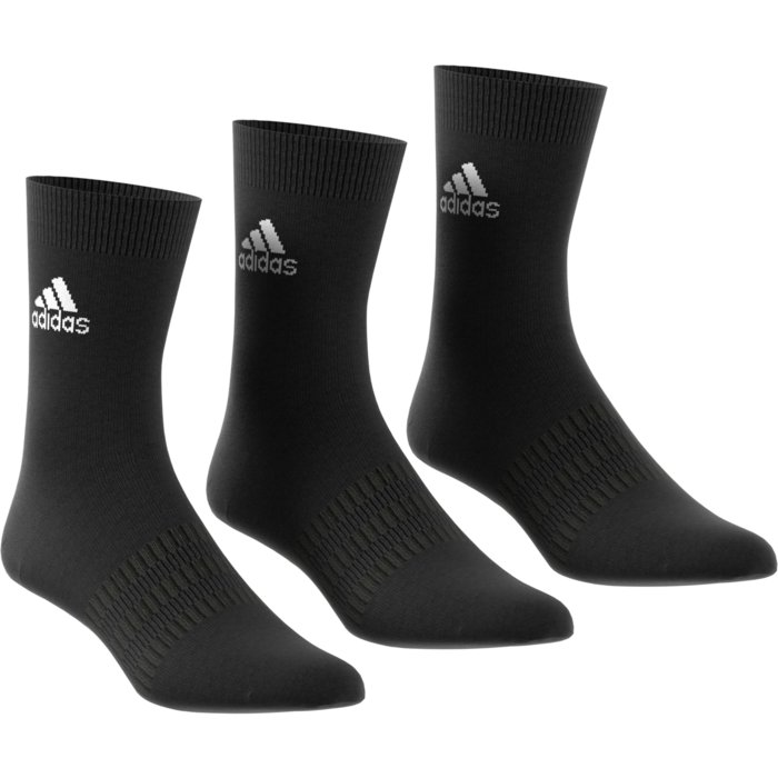 Ponožky adidas čierne 3 páry LIGHT CREW 3PP DZ9394