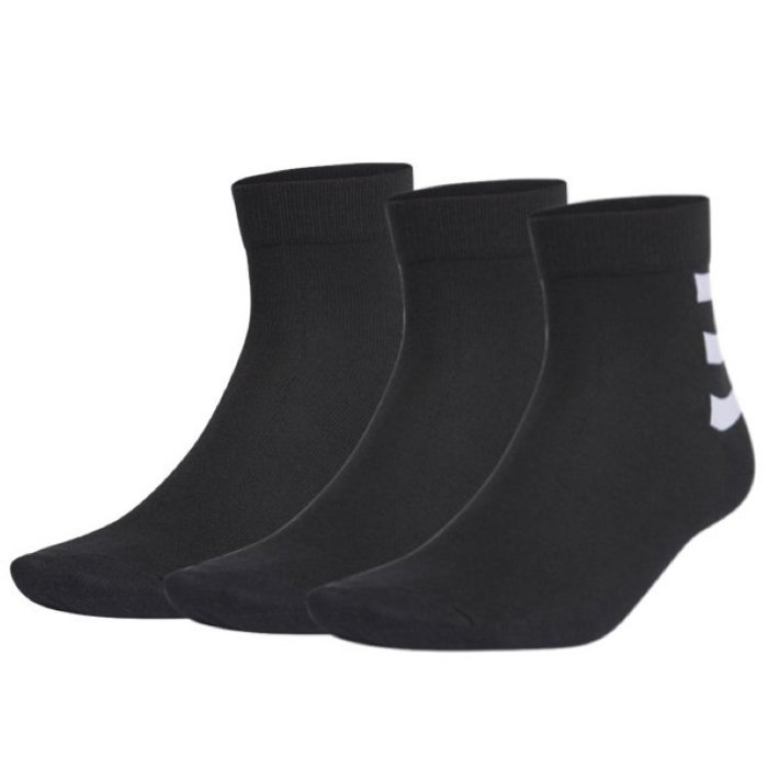 Ponožky adidas čierne 3 páry 3S ANKLE 3PP GE6164