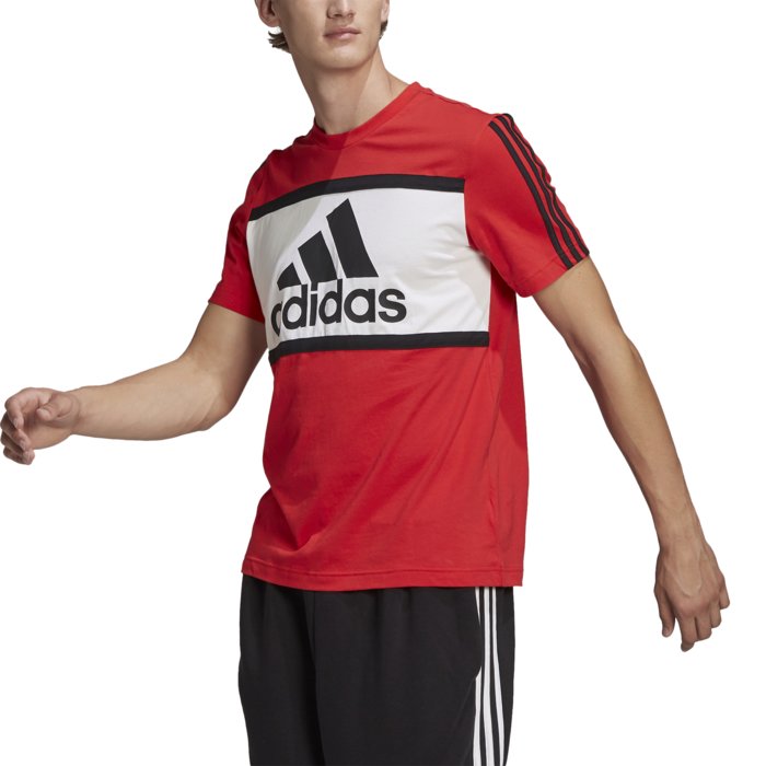 Tričko adidas červené M CB Tee GK8914