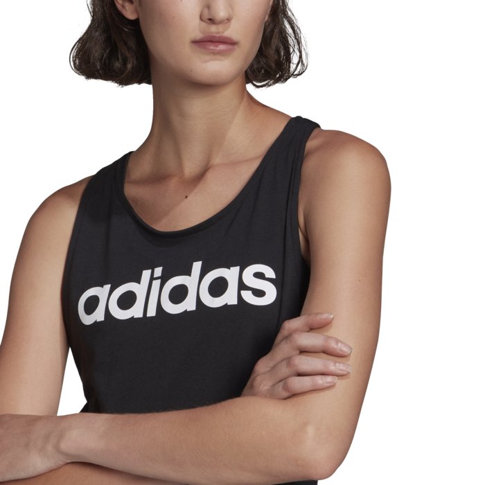 Tielko adidas čierne W LIN TANK GL0566