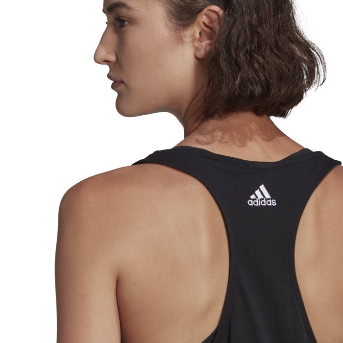 Tielko adidas čierne W LIN TANK GL0566