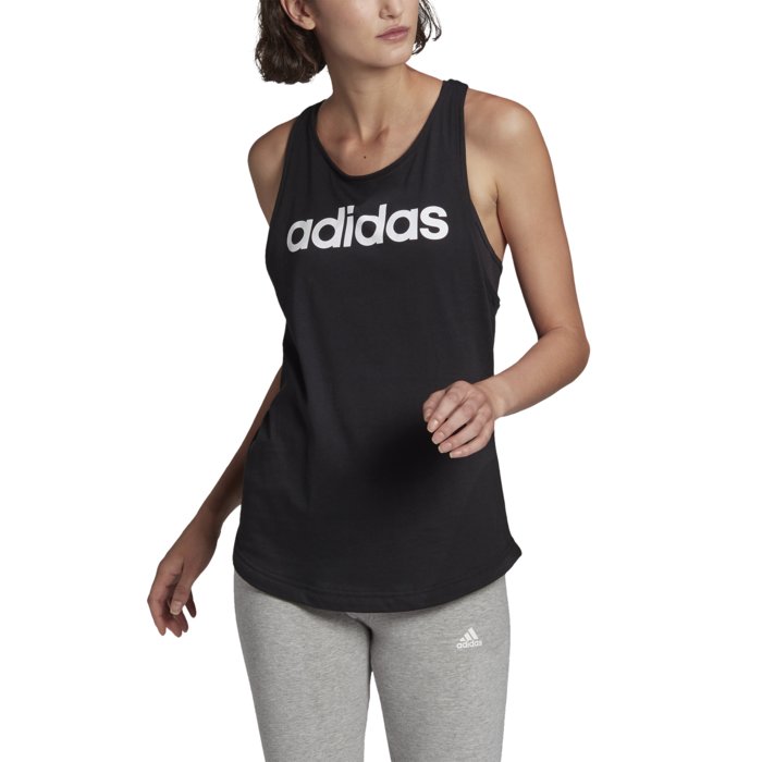 Tielko adidas čierne W LIN TANK GL0566