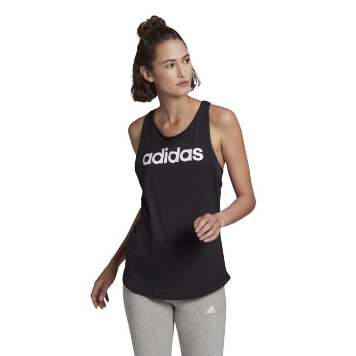 Tielko adidas čierne W LIN TANK GL0566