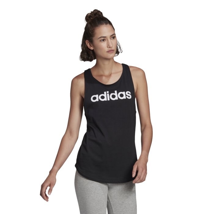 Tielko adidas čierne W LIN TANK GL0566