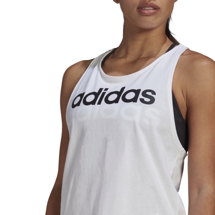 Tielko adidas biele W LIN TANK GL0567