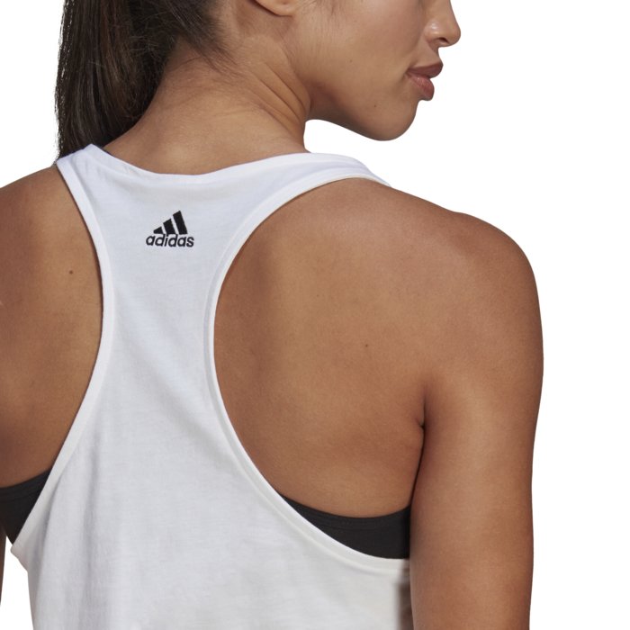 Tielko adidas biele W LIN TANK GL0567