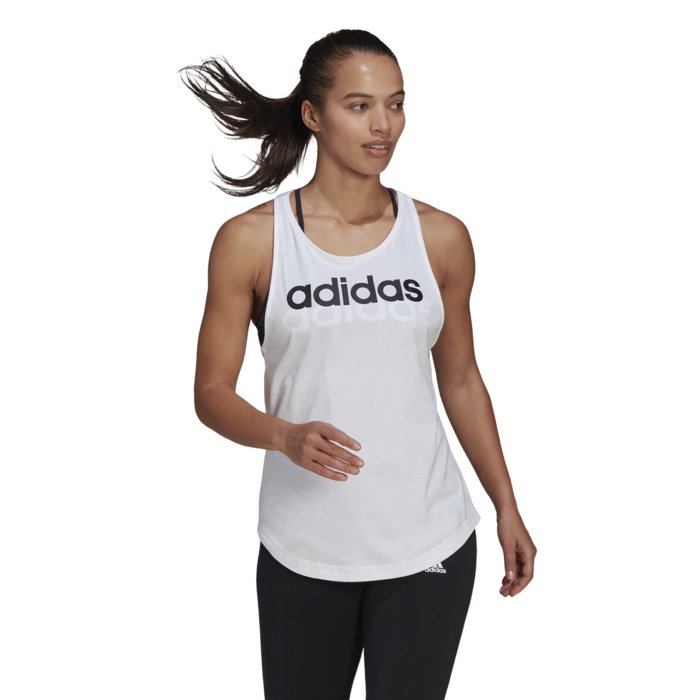Tielko adidas biele W LIN TANK GL0567
