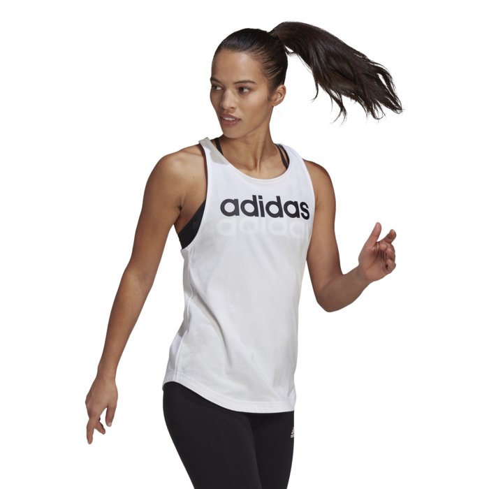 Tielko adidas biele W LIN TANK GL0567