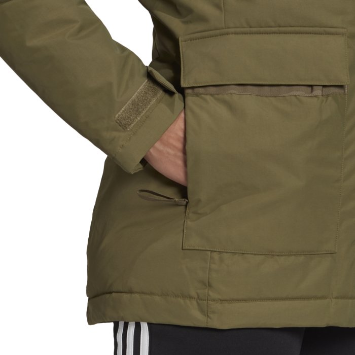 Zimná bunda adidas zelená W UTILITAS HO P GT1692