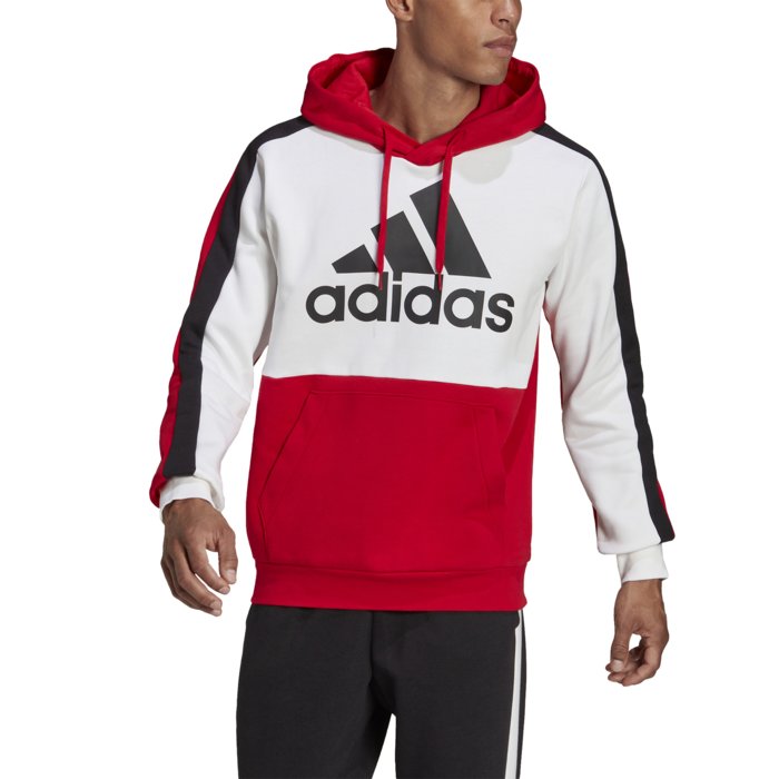 Mikina adidas bielo/červená M CB HD HE4323