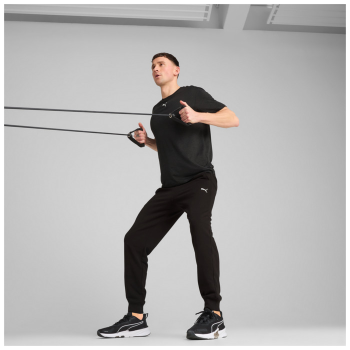Tepláky PUMA čierne TAD ESS French Terry Jogger 525917 01