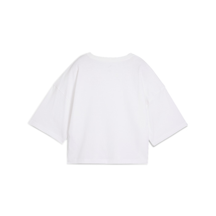 Tričko PUMA biele WARDROBE ESS Oversized 629743 02