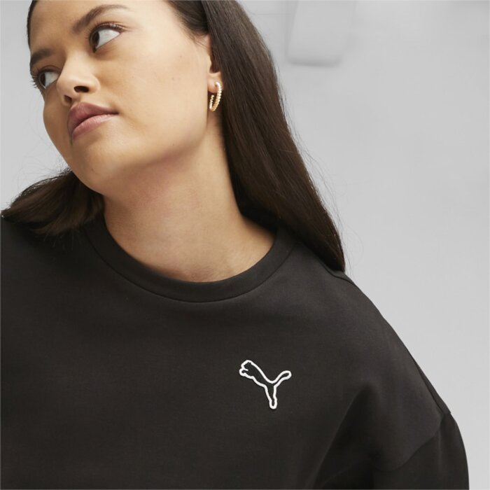 Mikina PUMA čierna BETTER ESSENTIALS Crew FL 676803 01
