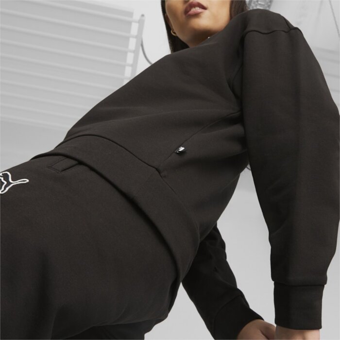 Mikina PUMA čierna BETTER ESSENTIALS Crew FL 676803 01