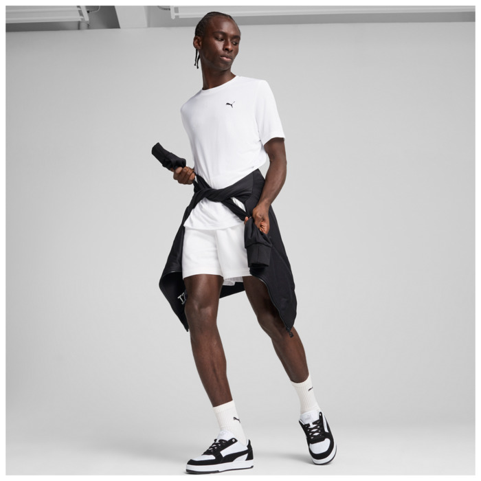 Tričko PUMA biele ESS Small Logo Poly Tee 682542 02