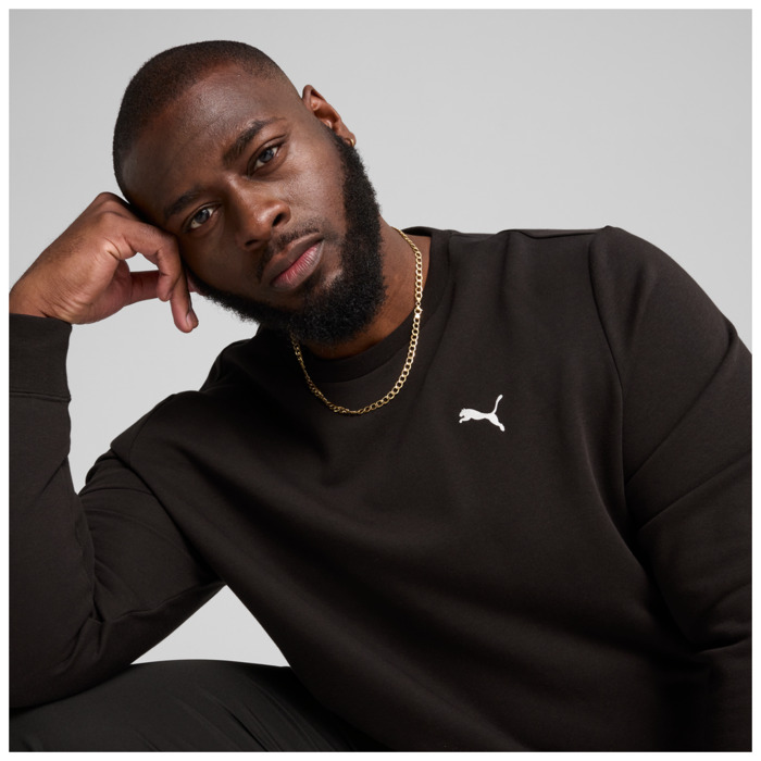 Mikina PUMA čierna ESS Crew TR 682568 01