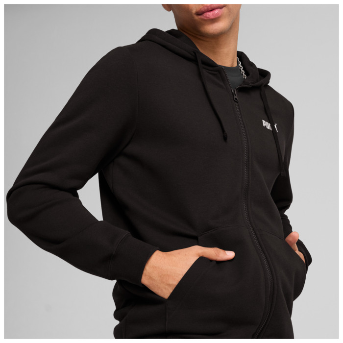 Mikina PUMA čierna ESS Full Zip Hoodie 682588 01