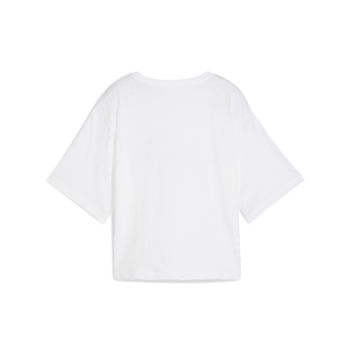 Tričko PUMA biele ESS Cropped No. 1 Logo Relaxed Tee 684972 02