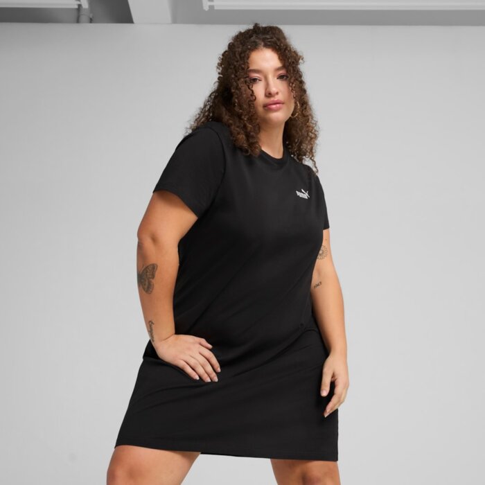 Šaty PUMA čierne ESS Small No. 1 Logo Slim Dress 684974 01