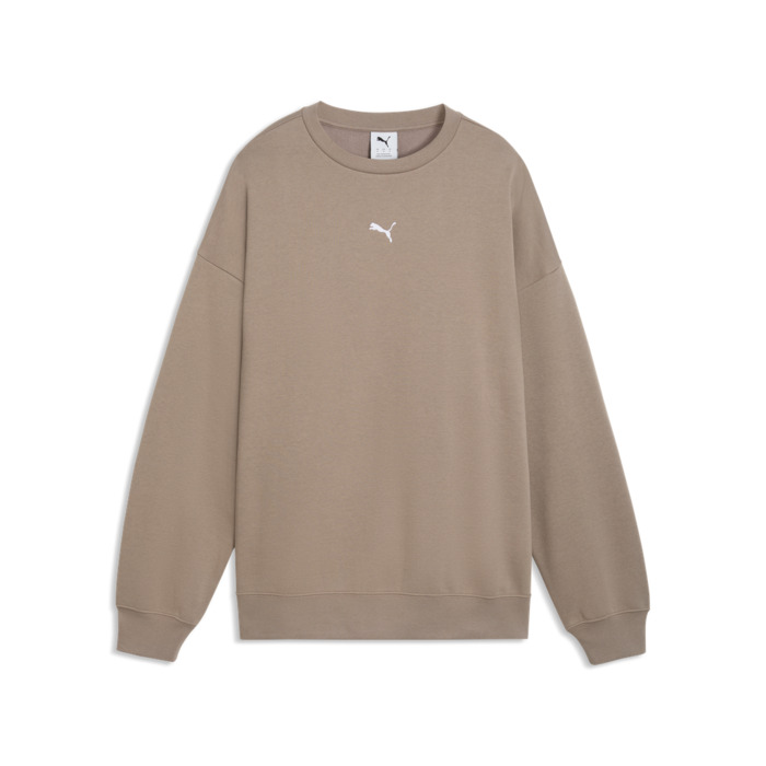 Mikina PUMA hnedá ESS Oversized Crew FL 685400 81