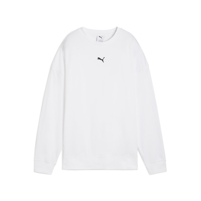 Mikina PUMA biela ESS Oversized Crew TR 685401 02