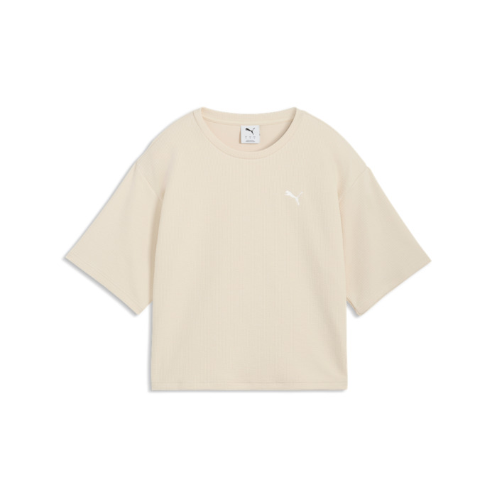 Tričko PUMA krémové ESS ELEVATED Relaxed Tee 691813 87