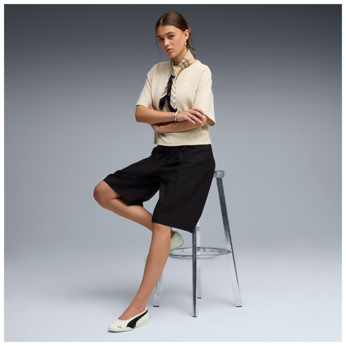 Tričko PUMA krémové ESS ELEVATED Relaxed Tee 691813 87