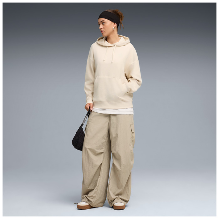 Mikina PUMA krémová ESS ELEVATED Comfort Hoodie TR 691814 87