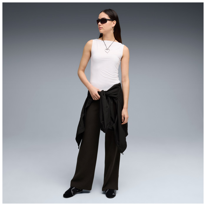 Legíny PUMA čierne ESS ELEVATED High-Waist Straight Leg Pant 691815 01