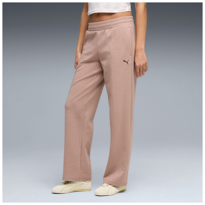 Tepláky PUMA hnedé ESS ELEVATED Pant 691817 88