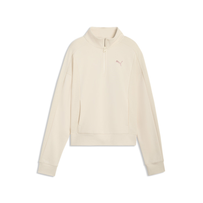 Mikina PUMA krémová PUMA CLASS Relaxed Half Zip Crew 691873 87