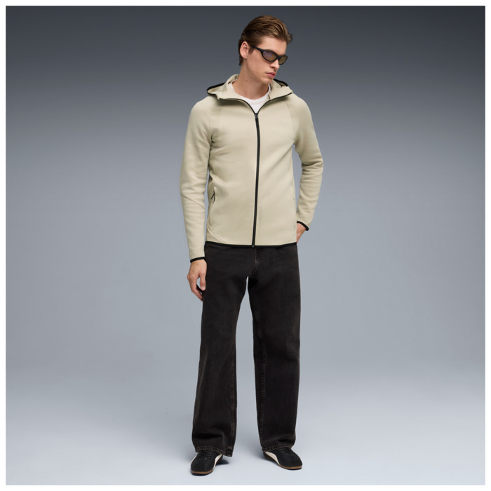 Mikina PUMA krémová EVOSTRIPE FZ Hoodie DK 692190 61