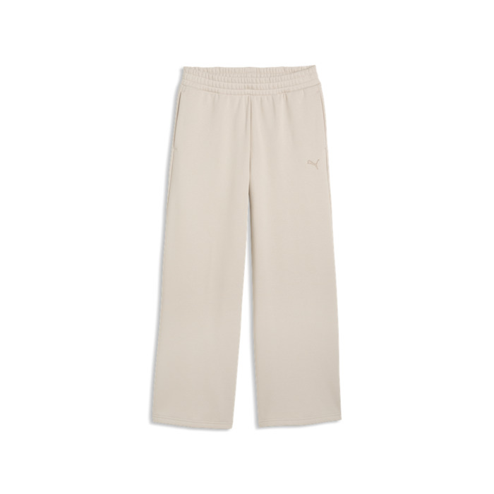 Tepláky PUMA krémové ESS Cat Standard Wide Leg Pants FL 692919 82