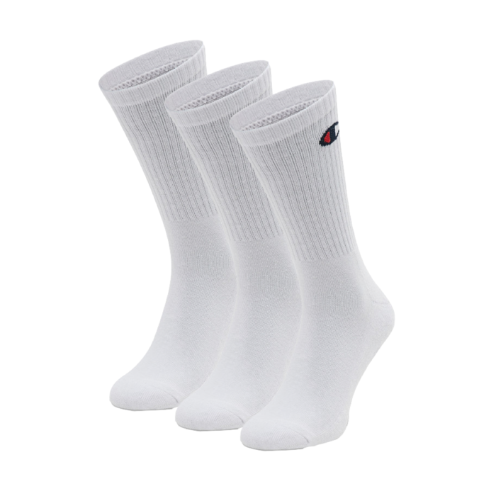 Ponožky Champion biele 3 páry 3pk Crew Socks U24558 WW001