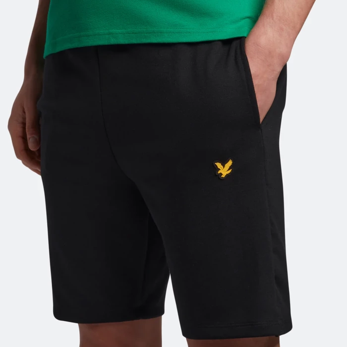 Šortky Lyle & Scott čierne Fly Fleece Shorts SH1482SPTR Z865