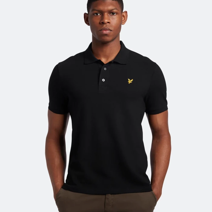 Polokošeľa Lyle & Scott čierna Plain Polo Shirt SP400VOG Z865