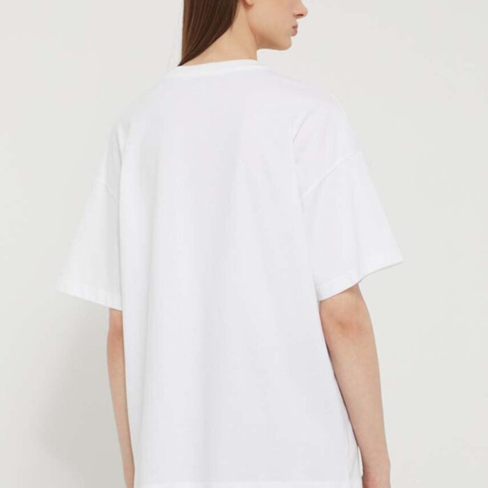 Tričko Converse biele W CF STRIP WORDMARK SS TEE 10026044 A01