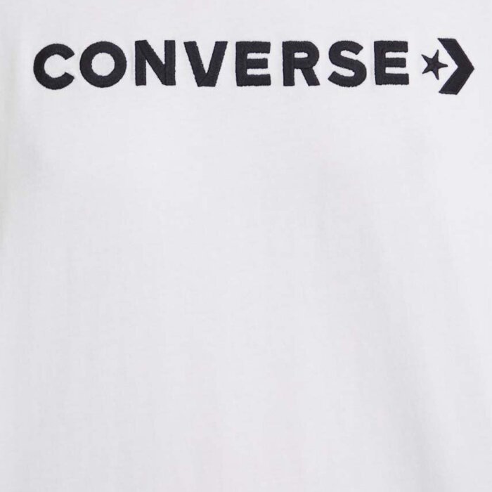 Tričko Converse biele W CF STRIP WORDMARK SS TEE 10026044 A01