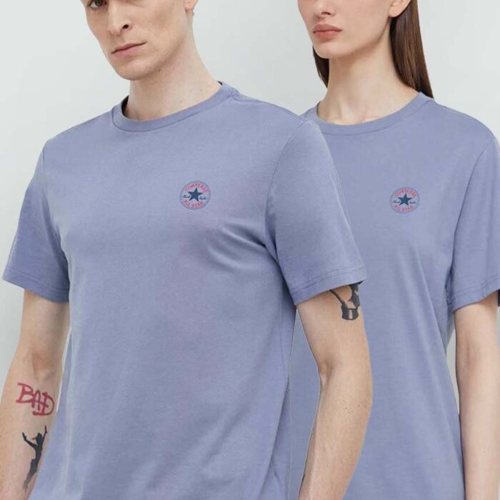 Tričko Converse modré U MINI CHUCK PATCH TEE 10026565 A03