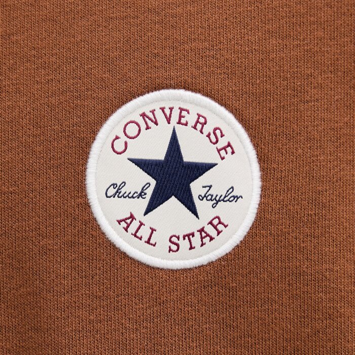 Mikina Converse hnedá M CHUCK PATCH HOODIE CVM6H113 QD3