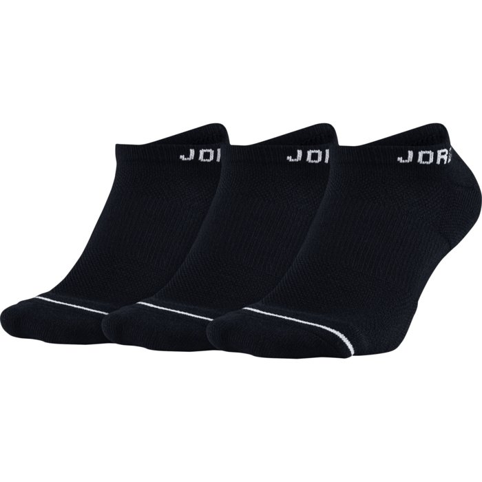 Ponožky JORDAN čierne 3 páry JORDAN JUMPMAN NO SHOW QTR SX5546 010