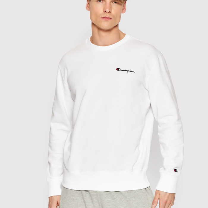 Mikina CHAMPION biela Crewneck Sweatshirt 219836 WW001 WHT