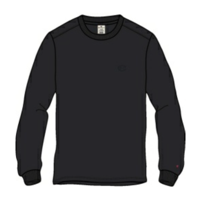 Tričko CHAMPION čierne crewneck long sleeve t shirt 219071 KK001 NBK