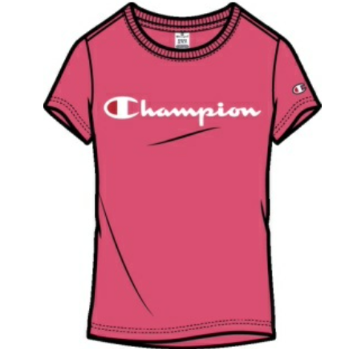 Tričko CHAMPION ružové Crewneck T Shirt 116578 PS083 PIP