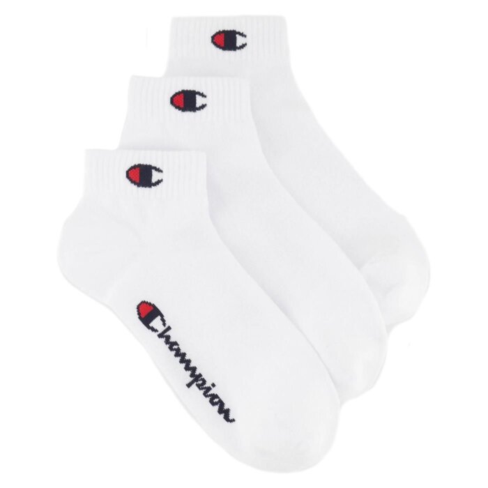 Ponožky Champion biele 3 páry 3pk Quarter Socks U20099 WW001 WHT