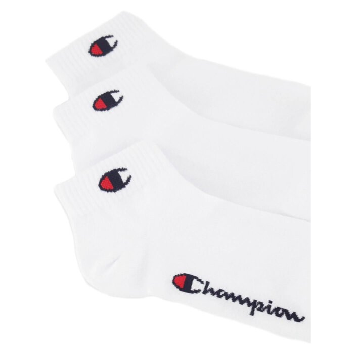 Ponožky Champion biele 3 páry 3pk Quarter Socks U20099 WW001 WHT